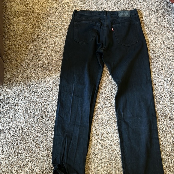 Levi’s 501 relaxed fit button fly denim jeans in black size 34 X 34 - Picture 4 of 7